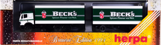 Herpa 182058 (1:87) – Mercedes-Benz Sattelzug BECKS 'Brauerei Edition 1994' 