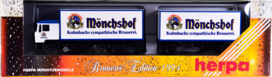Herpa 182041 (1:87) – MAN Sattelzug MÖNCHSHOF 'Brauerei Edition 1994' 
