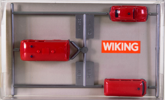 Wiking 90934 (1:160) – 3er Set Feuerwehr: Rettungswagen 