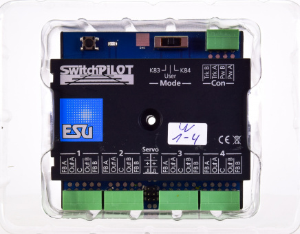 ESU 51820 – SwitchPilot V2.0 Schalt- und Magnetartikeldecoder für Digital-Formate MM und DCC 