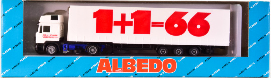 Albedo 800025 (1:87) – MAN Sattelzug MAN-SCHIER VORFÜHRZUG 1+1=66 