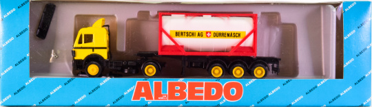 Albedo 200347 (1:87) – Mercedes-Benz Container Sattelzug BERTSCHI AG DÜRRENÄSCH 