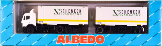 Albedo 200346 (1:87) – Mercedes-Benz Container Sattelzug SCHENKER EUROCARGO 