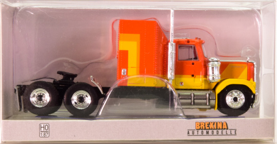 Brekina 85778 (1:87) – GMC General Zugmaschine, orange/gelb 