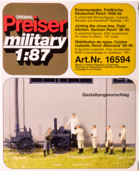 Preiser 16594 (1:87) – Essensausgabe Deutsches Reich 1939-45 