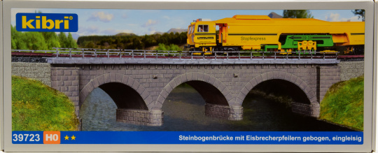 Kibri 39723 (H0) – Bausatz Steinbogenbrücke R2, eingleisig 