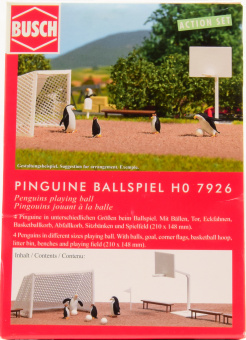 Busch 7926 (H0) – Pinguine Ballspiel mit Zubehör 