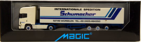 Herpa Magic 451666 (1:87) – Scania Sattelzug SCHUMACHER 