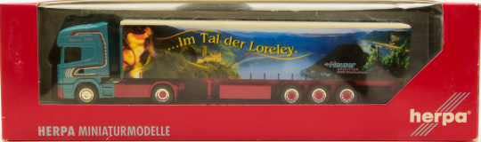 Herpa 148764 (1:87) – Scania TL Sattelzug HEUSER, ...IM TAL DER LORELEY 