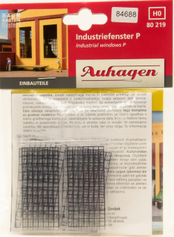 Auhagen 80219 (1:87) – Industriefenster P, 8 Stück 