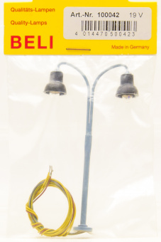 Beli 100042 (1:87) – Bogenlampe, 2-Fach, Höhe 83 mm 