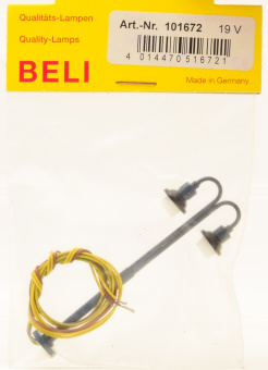 Beli 101672 (1:87) – Bogenlampe, 2-Fach, Höhe 73 mm 