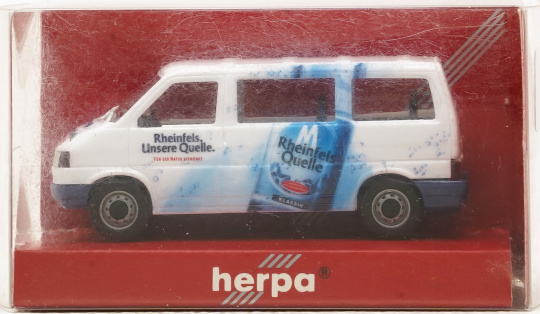 Herpa 042734 (1:87) – VW T4 Bus, Theinfels unsere Quelle 