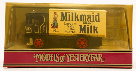 Matchbox Y37B – Garrett Steam Wagon, 1929, MILKMAID BRAND MILK 