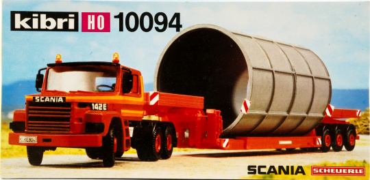 Kibri 10094 (1:87) – Bausatz, Scania Sattelzug-Tieflader 