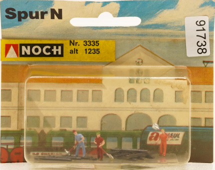 Noch 3335 (1:160) – Gleisarbeiter, 3 Figuren + Zubehör 