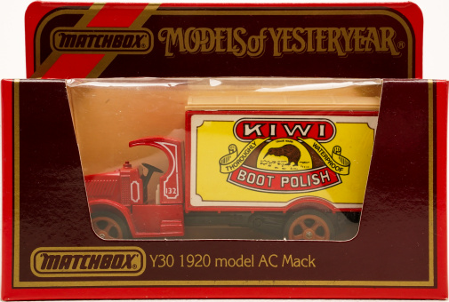 Matchbox Y-30 – AC Mack LKW, Kiwi Boot Polish, 1920 