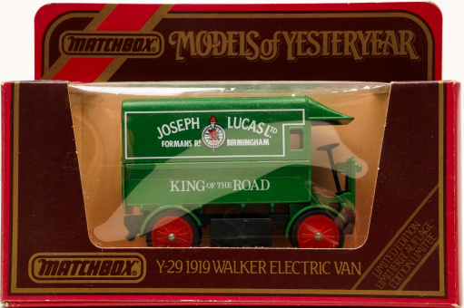 Matchbox Y-29 – Walker Elektro-Lieferwagen, Joseph Lucas, 1919 