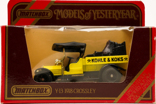 Matchbox Y-13 – Crossley, Kohle und Koks, 1918 