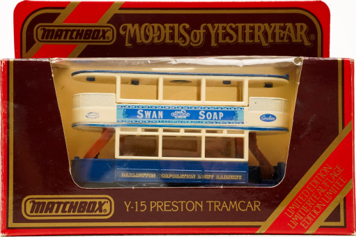 Matchbox Y-15 – Preston Tramcar, Swan Soap 