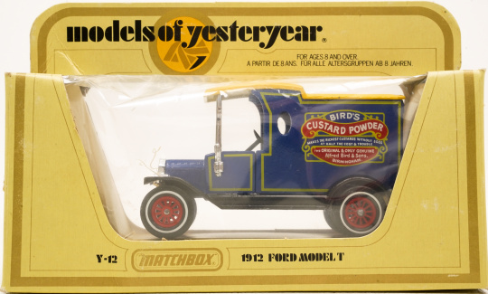 Matchbox Y-12 – Ford Model T, Birds Custard Powder, 1912 