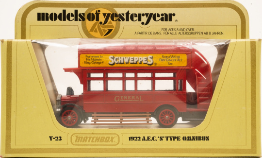 Matchbox Y-23 – AEC S Type Omnibus, Schweppes, 1922 