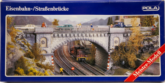 Pola 621 (1:87) – Bausatz, Eisenbahn- Straßenbrücke 