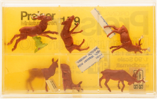 Preiser 179 (1:87) – Rotwild Hirsche, 6 Tiere 