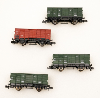 Fleischmann (N) – 4-teiliges Güterwagen-Set der DB 