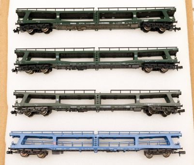 Fleischmann (N) – 4-teiliges Autotransport-Set, 2-stöckig,  der DB 