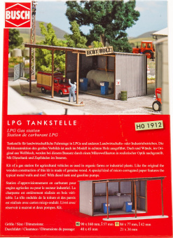 Busch 1912 (1:87) – Bausatz, LPG Tankstelle 