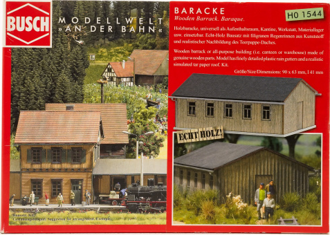 Busch 1544 (1:87) – Bausatz, Baracke 