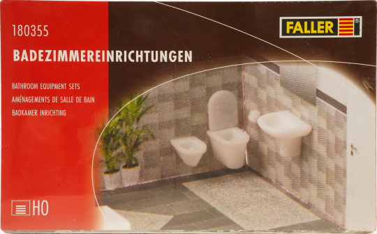 Faller 180355 (1:87) – Bausatz, Badezimmereinrichtungen 
