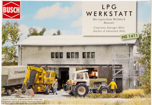 Busch 1411 (1:87) – Bausatz, LPG Werkstatt 