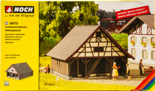 Noch 66715 (1:87) – Bausatz, Landwirtschaftliches Nebengebäude 