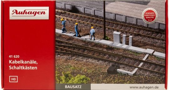 Auhagen 41620 (1:87) – Kabelkanäle und Schaltkästen 