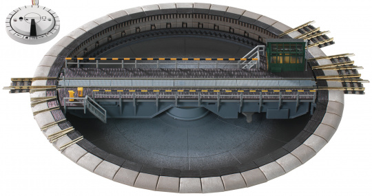 Fleischmann 9152 (N) – Komfort-Drehscheibe 9152 C mit elektrischem Antrieb 