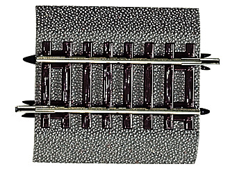 Roco 42513 – 6x Gerades Gleis G¼ mit Bettung, Länge 57,5 mm 