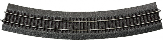 Roco 42526 – 6x Gebogenes Gleis R6, 30° mit Bettung 