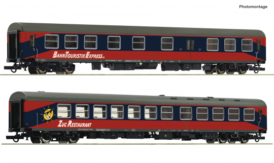 Roco 74027 – 2-teiliges Reisezugwagen-Set des BahnTouristikExpress (BTE) 