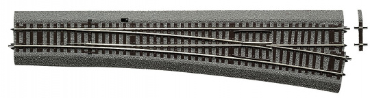 Roco 42583 – Weiche rechts Wr10 mit Handantrieb, mit Bettung 