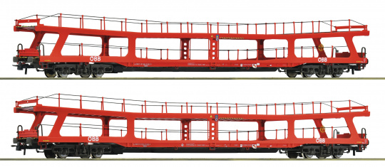 Roco 6600105 – 2-teiliges Reisezug-Autotransportwagen-Set DDm der ÖBB 