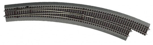 Roco 42569 – Bogenweiche rechts BWr9/10 mit Handantrieb, mit Bettung 