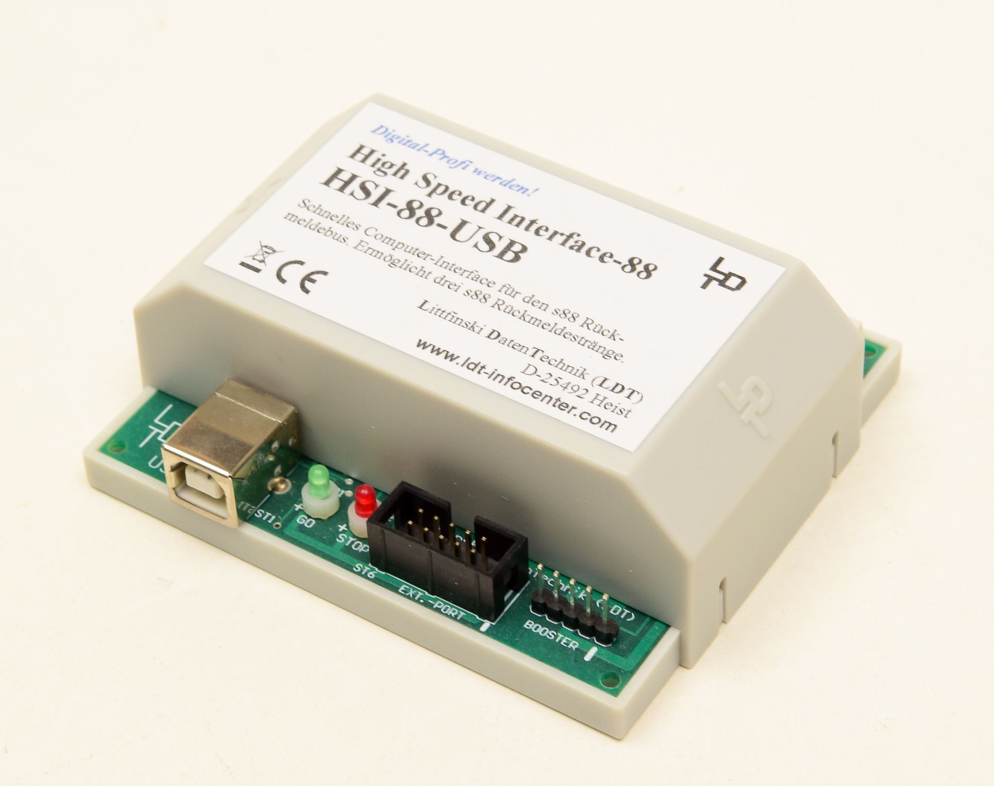 Gebrauchtemodellbahn | Littfinski Daten Technik (LDT) HSI-88-USB – High Speed für s88-Rückmeldebus