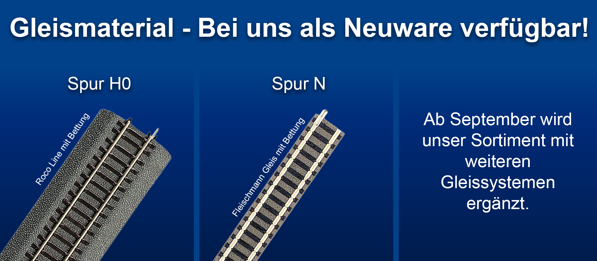 Banner Gleissortiment